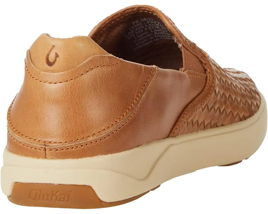 OluKai Lae'ahi Lauhala лоферы из кожи с текстильной подкладкой