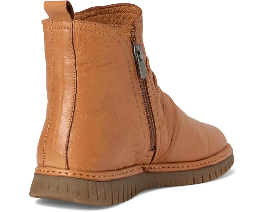 Ботильоны Rosado с двумя молниями и плиссированным верхом из мягкой кожи