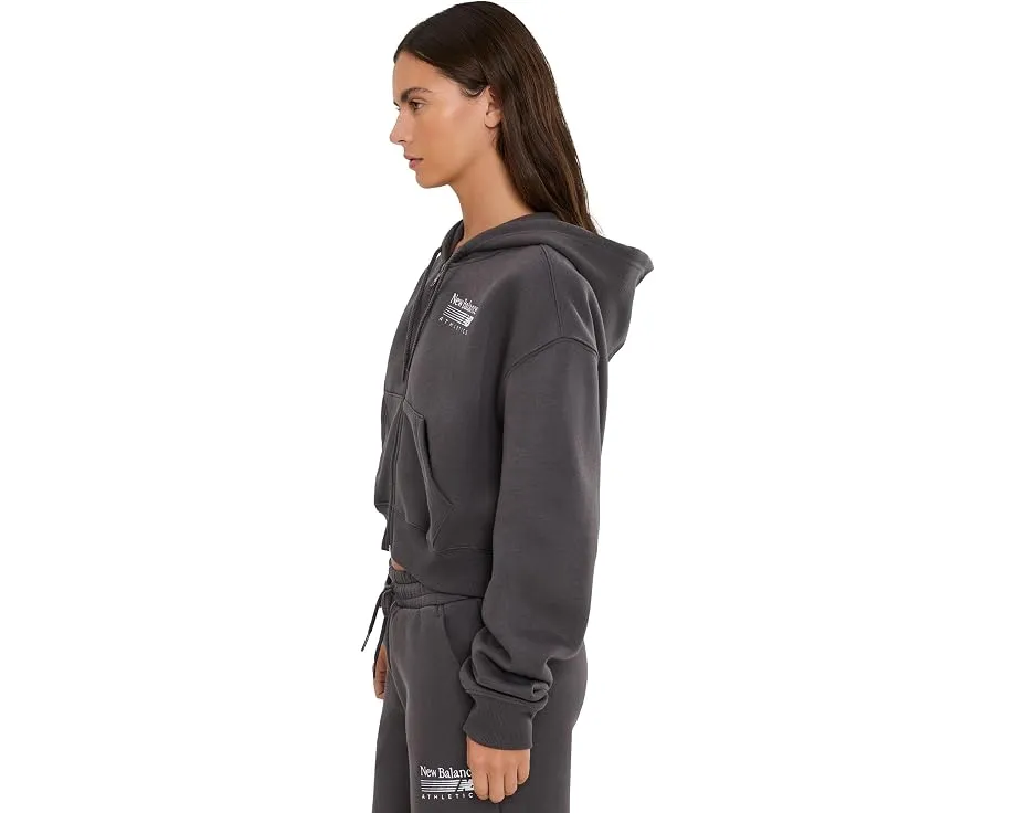 Флисовая кофта Trackside Full Zip New Balance черная
