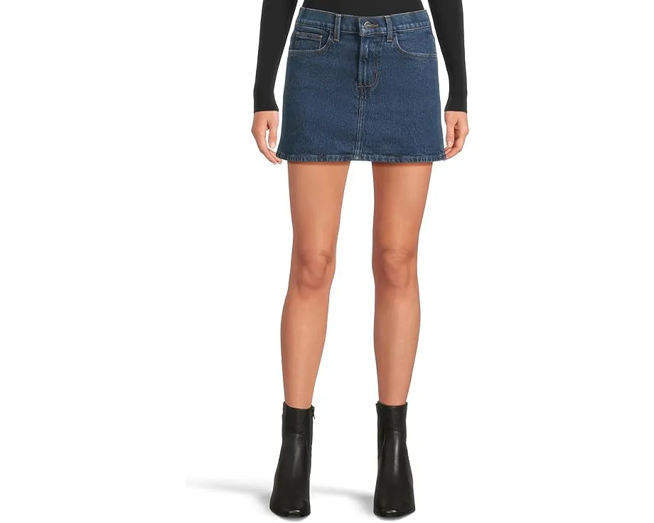 Мини-юбка Joe's Jeans The Denim Micro Mini из денима с застежкой на молнию