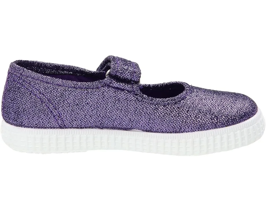 Детские туфельки Cienta Kids 56013 в стиле Мэри Джейн с блестками
