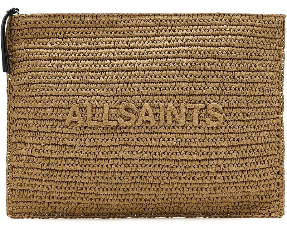 Большой клатч AllSaints Bettina Paper из бумаги