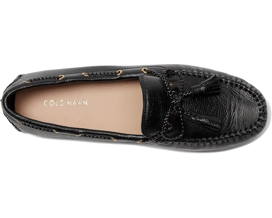 Лоферы Cole Haan Gissella Drivers с круглым носком и плетеной деталью