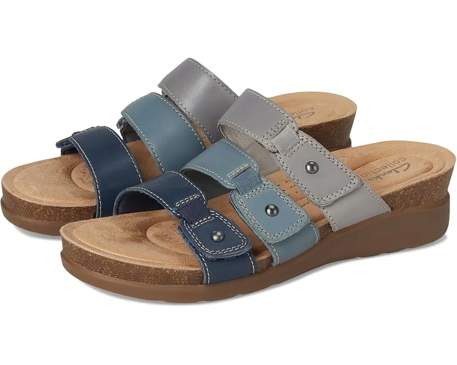 Сандалии Clarks Calenne Lily на трех ремешках с застежкой на липучке