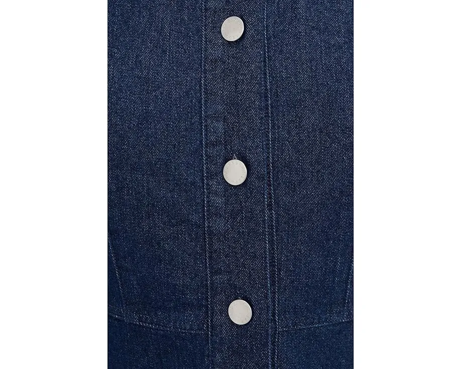 Джинсовое мини-платье Barbour Maia с острым воротником