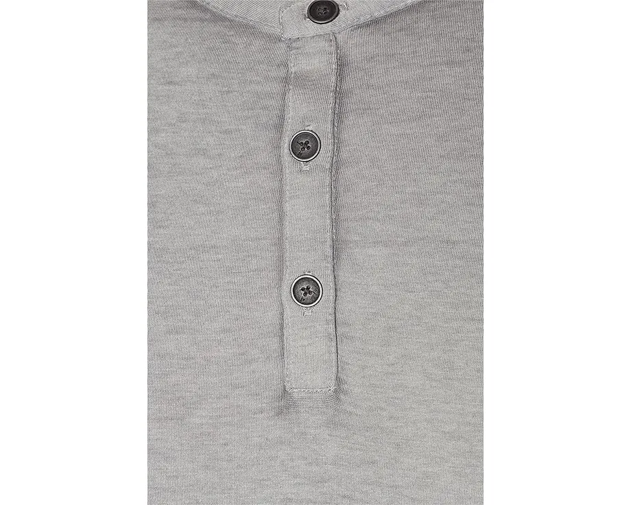 Футболка John Varvatos Duke Henley с небесно-серым принтом