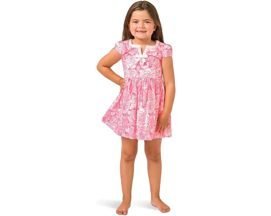 Платье Louise с V-образной кокеткой и карманами Lilly Pulitzer Kids