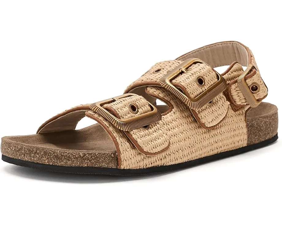 Босоножки Staffa AllSaints из рафии с западными пряжками
