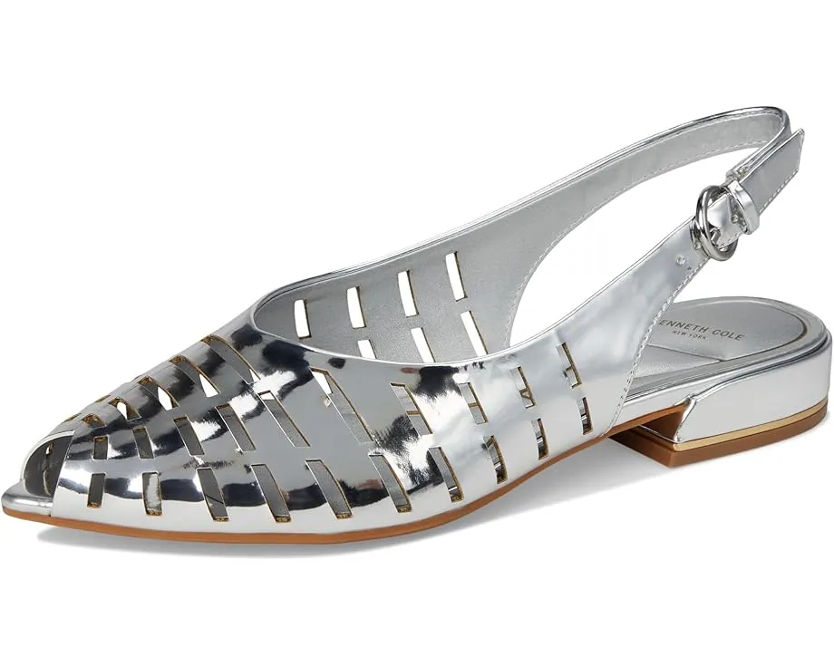 Босоножки Calabra с геометрической перфорацией на низком квадратном каблуке