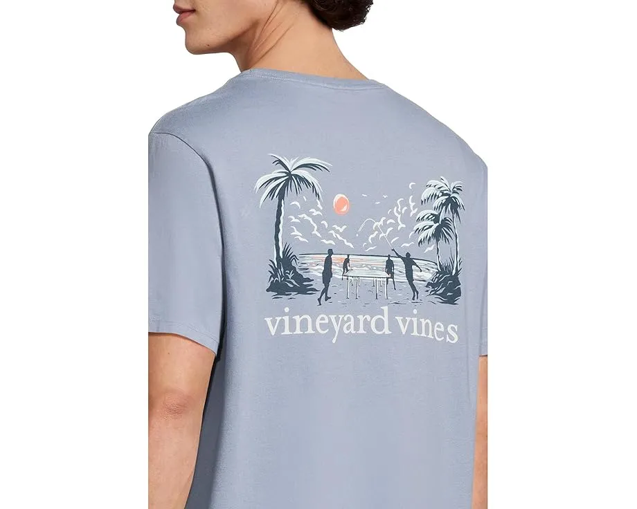 Футболка Vineyard Vines Beer Die с коротким рукавом и принтом