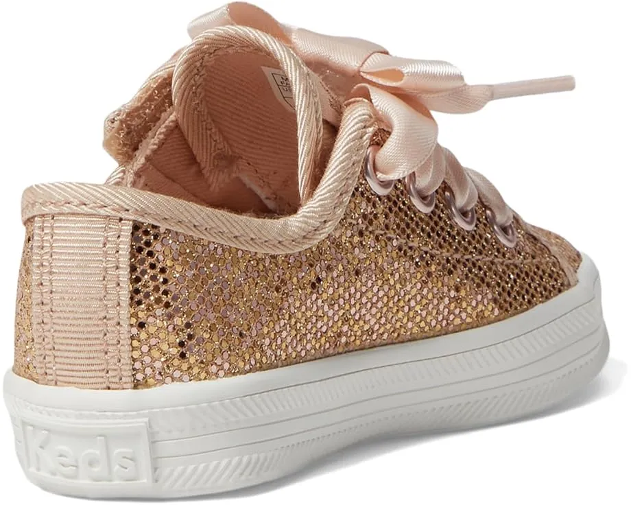 Keds Kickstart Jr. Celebrations блестящие кроссовки для детей с атласными шнурками