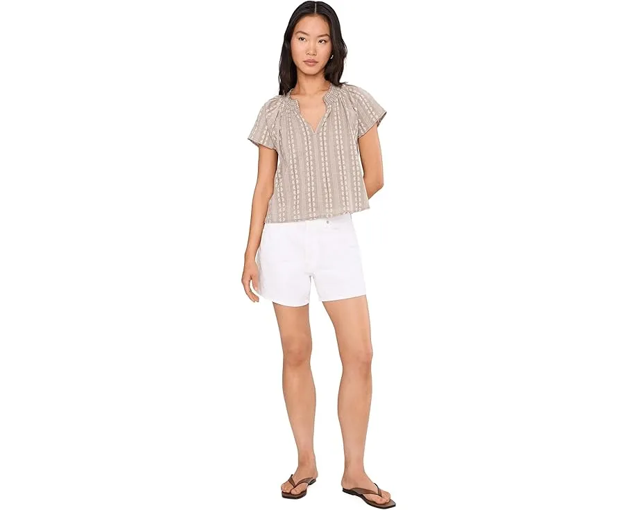 Блуза Splendid Meadow из мягкой ткани с V-образным вырезом и короткими рукавами