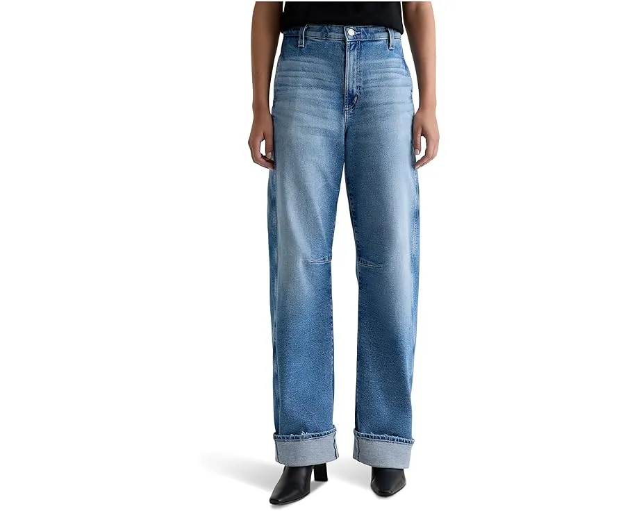 Джинсы AG Mercer с высокой посадкой и бочкообразным кроем