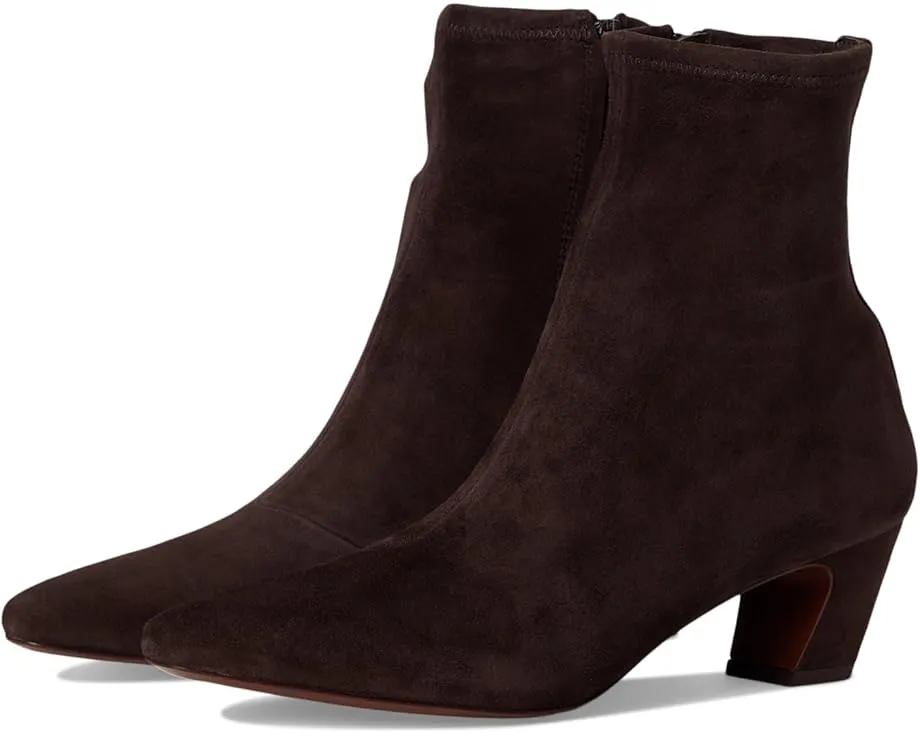 Ботильоны Doria Kicked Heel Ankle Boots на каблуке из эластичной замши Loeffler Randall