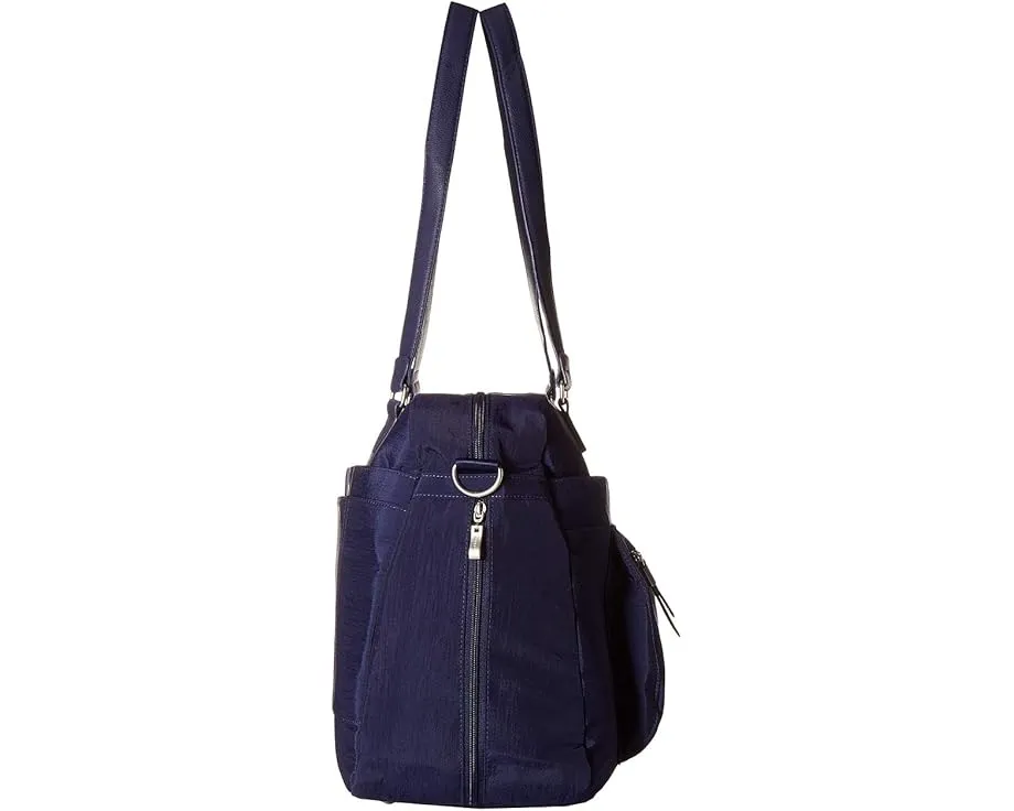 Baggallini расширяемая сумка-тоут для ноутбука с наручным чехлом для телефона RFID