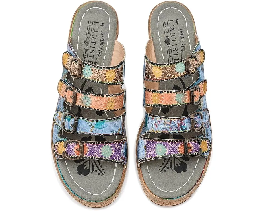 L'Artiste by Spring Step Сандалии Teetimer на пробковой платформе с цветочным принтом