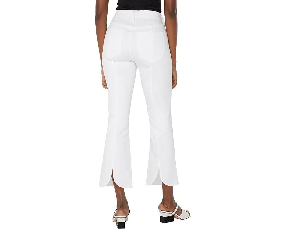 Джинсы Liverpool Gia Glider Pull-on Crop Flare с разрезом сзади