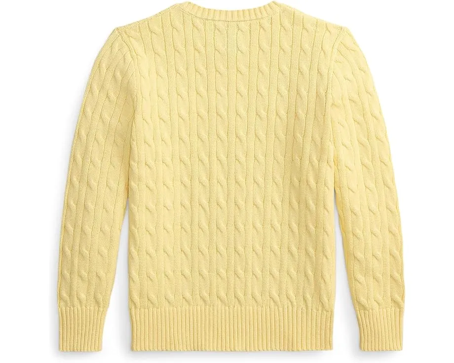 Свитер с косой из хлопка Polo Ralph Lauren Kids для детей