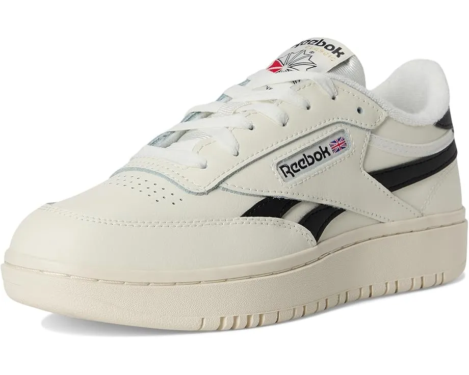Reebok Lifestyle Club C Double женские кеды с кожаным верхом и массивной резиновой подошвой