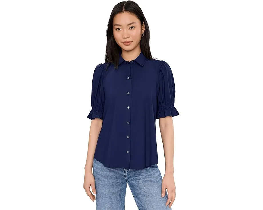 Блуза Liverpool Los Angeles с пышными рукавами до локтя и застежкой на кнопки