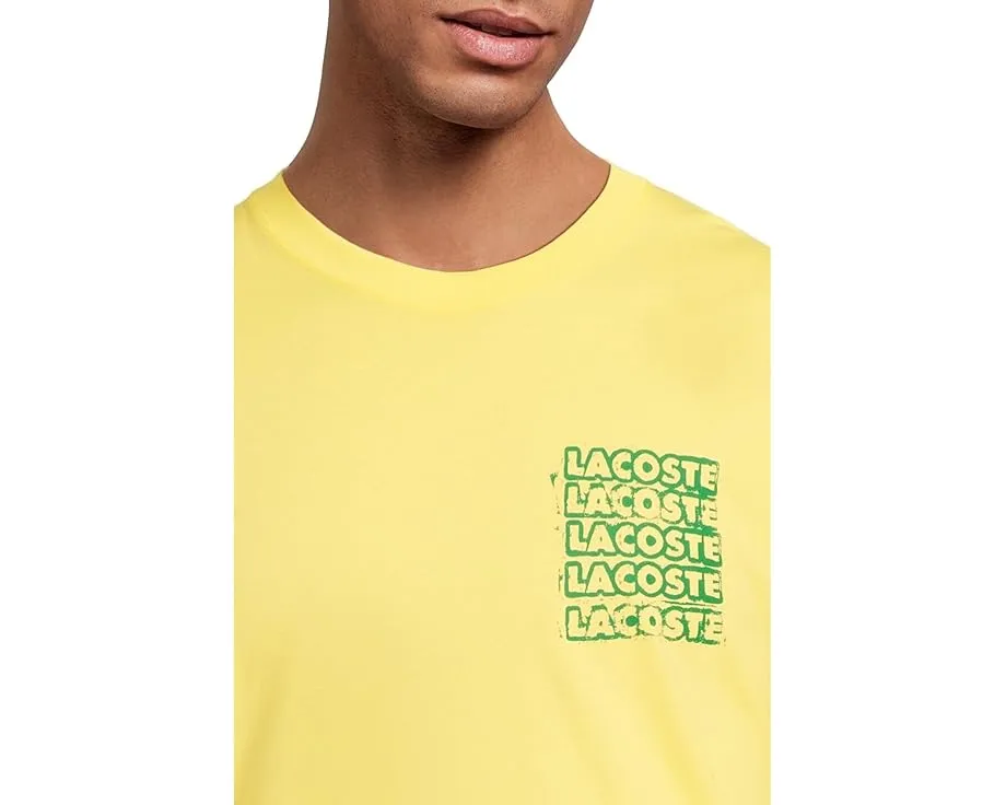Футболка Lacoste с дисторшн-графикой
