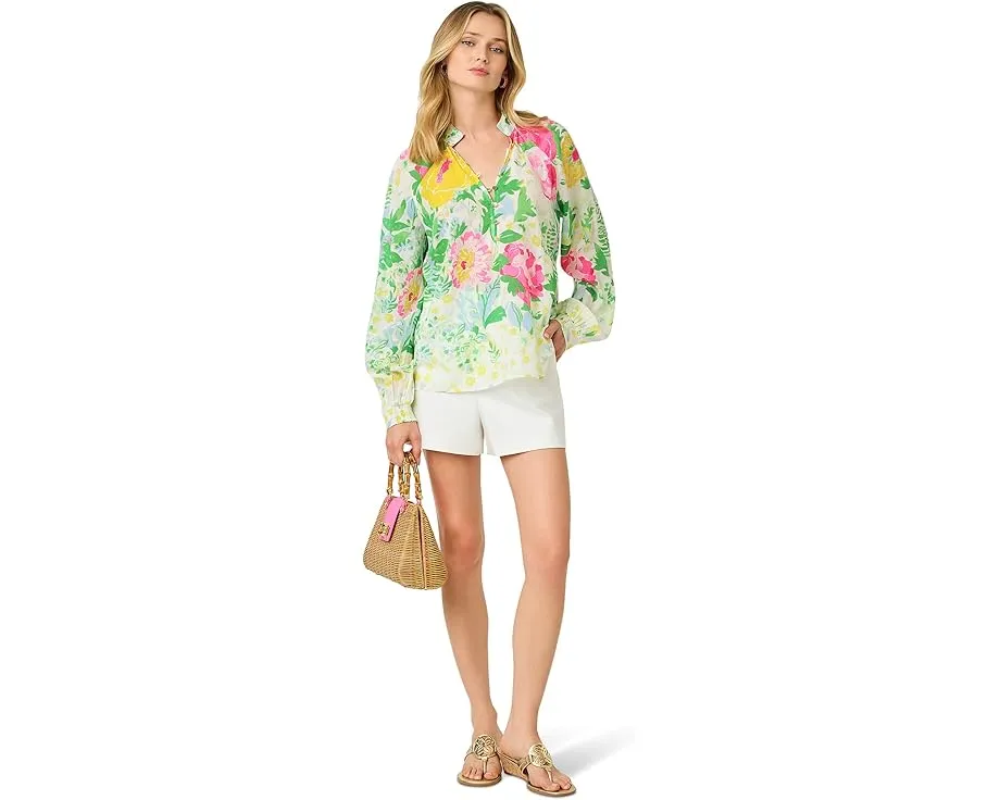 Топ Renisha с длинным рукавом и декоративными пуговицами Lilly Pulitzer