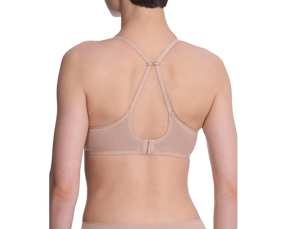 Бюстгальтер Natori Bliss Cotton Convertible T-Shirt Bra из хлопка пима с регулируемыми бретелями
