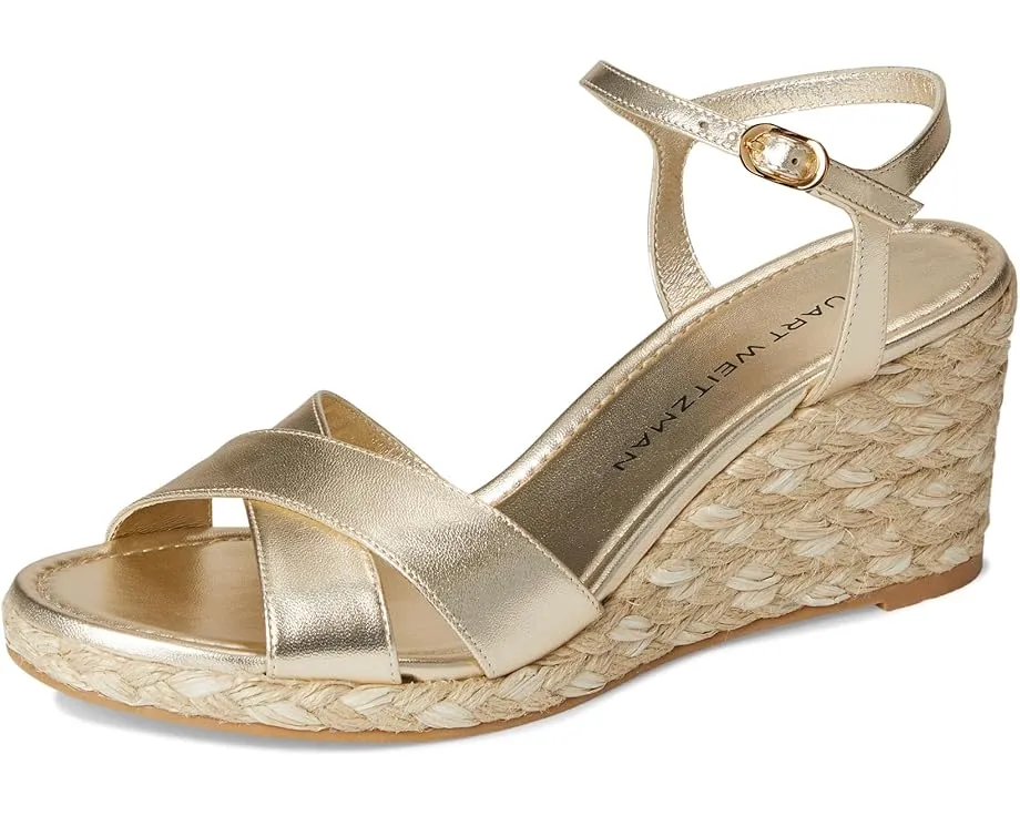Эспадрильи Stuart Weitzman Dayna Espadrille Wedge на танкетке с ремешком на щиколотке
