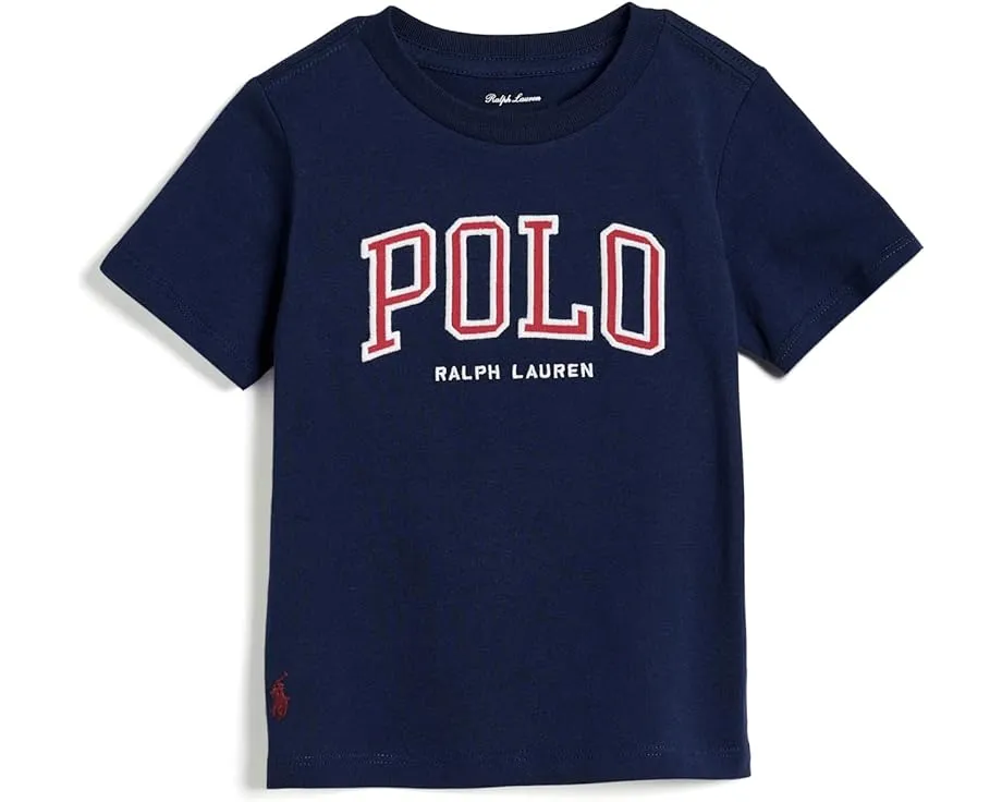 Детская футболка Ralph Lauren с логотипом из хлопкового джерси