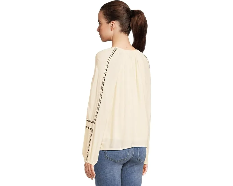 Блуза Liverpool Los Angeles с длинным рукавом реглан и вышивкой