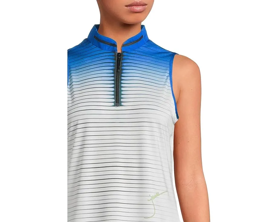 Топ без рукавов Jamie Sadock Flux Print с воротником-стойкой