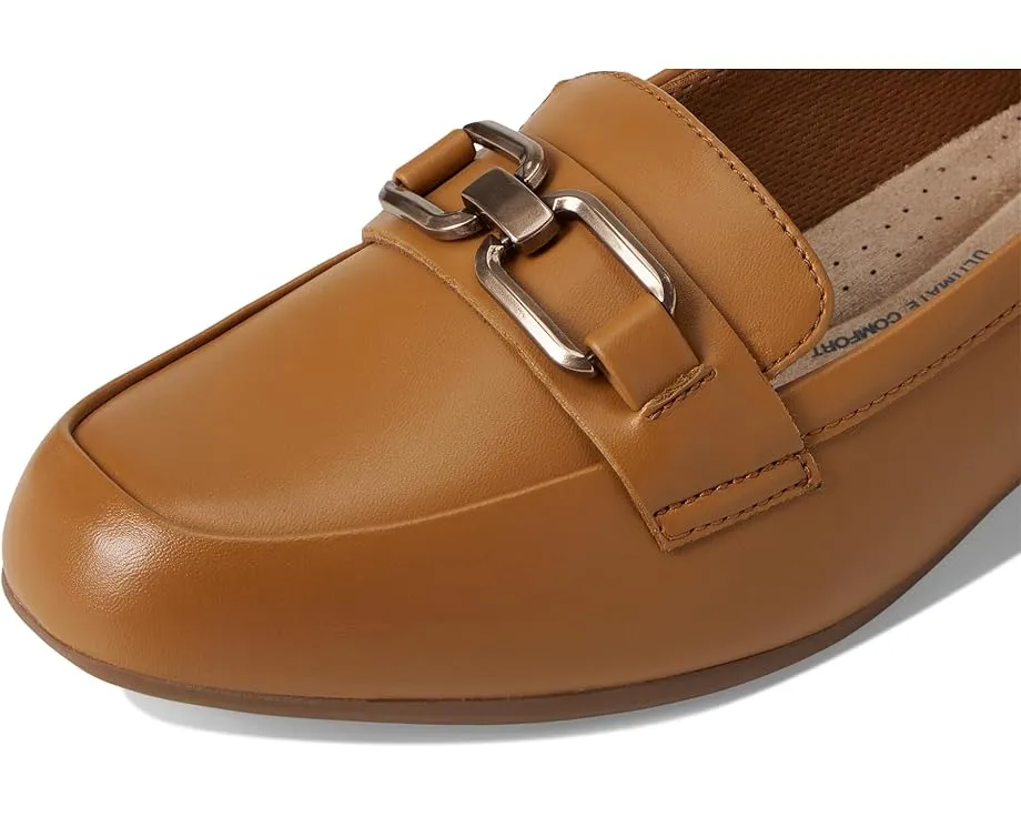 Лоферы Juliet Echo от Clarks из кожи с декором horsebit и каблуком