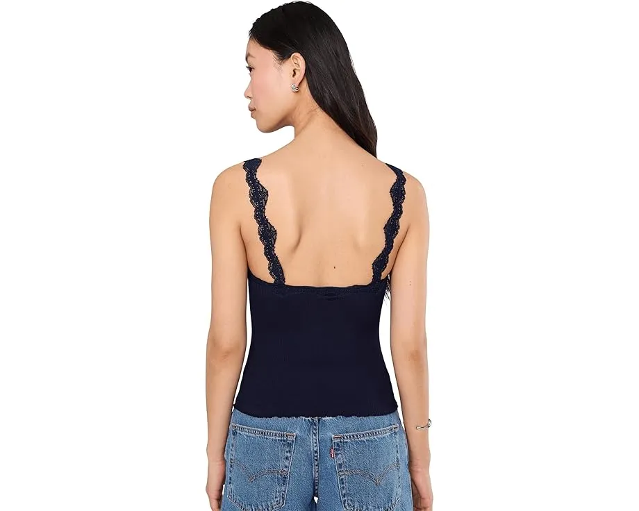 Топ-ками Free People Spring Fever с квадратным вырезом и кружевом