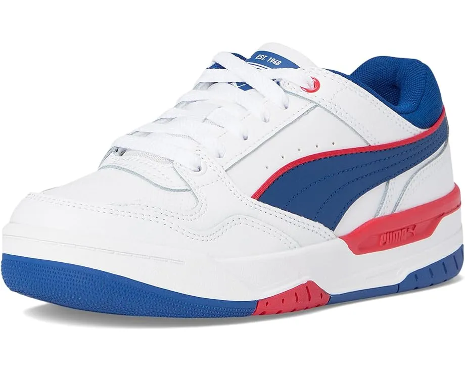 Кроссовки Puma Rebound Layup Lo для детей с ретро дизайном и мягкой стелькой SoftFoam+