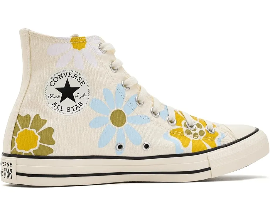 Кроссовки Converse Chuck Taylor All Star Retro Florals высокие с цветочным принтом