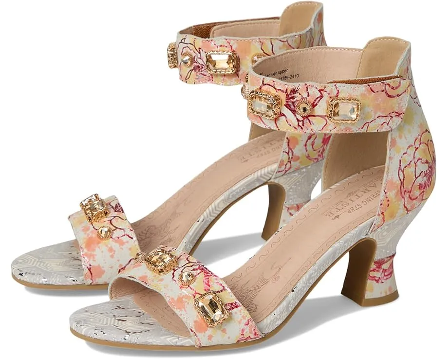 Сандалии Aquavelva с металлическим блеском и стразами L'Artiste by Spring Step