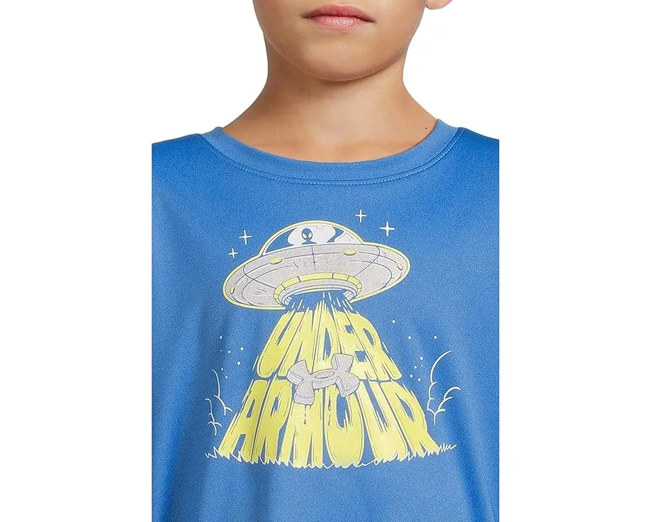 Under Armour Kids Футболка с длинным рукавом UFO Tech с космическим принтом
