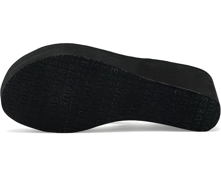 Сандалии GUESS Sutton с клиновидным каблуком и декоративными цепочками