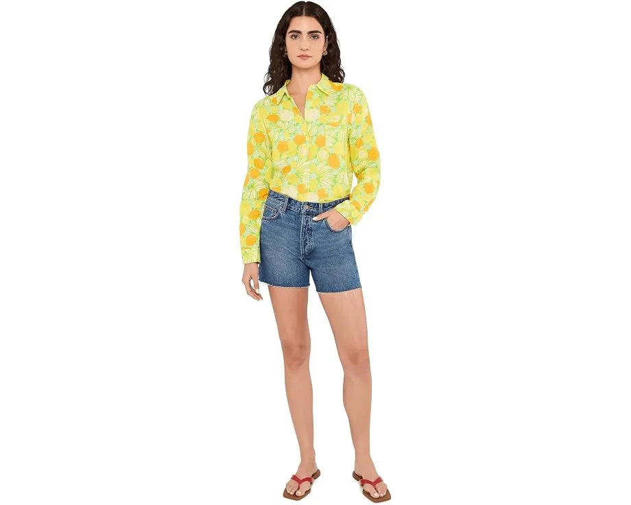 Рубашка Sea View Button Down от Lilly Pulitzer льняная