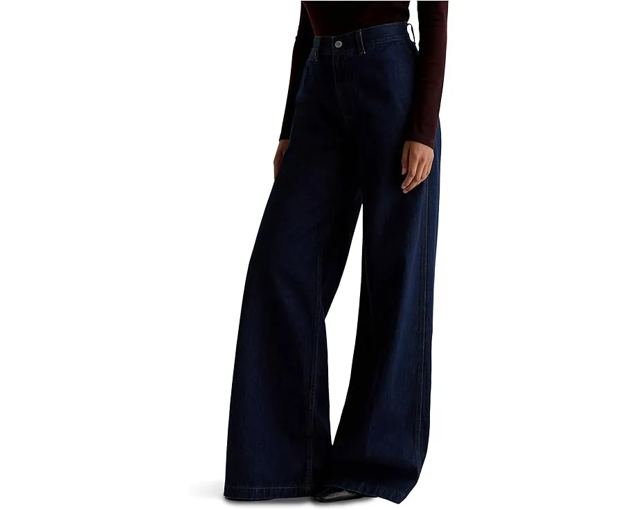 Брюки AG Deven с ультра высокой посадкой и широкими штанинами