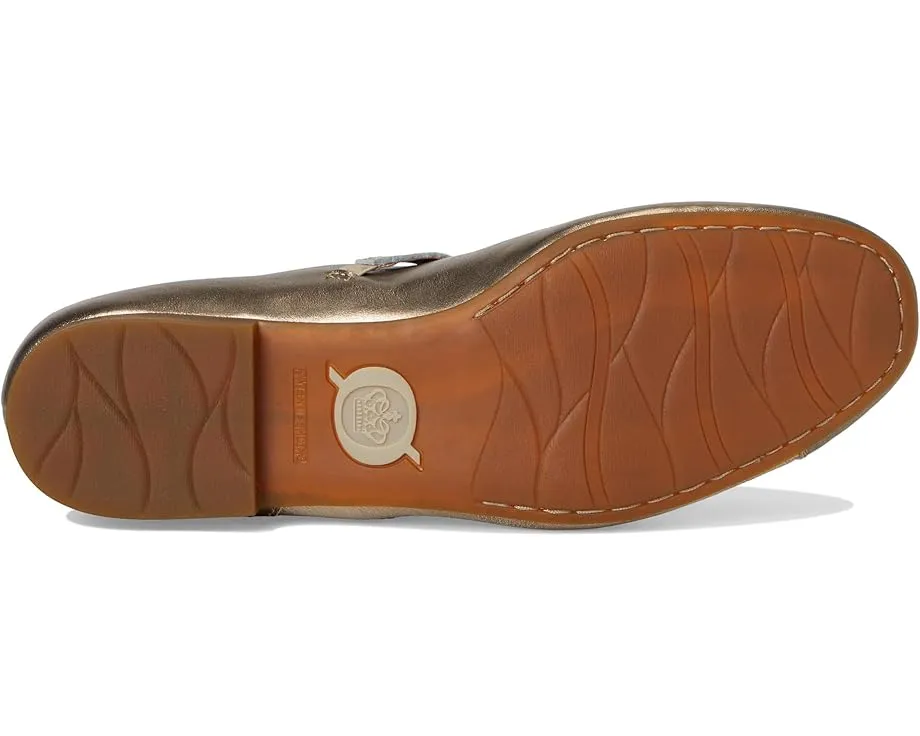 Балетки Pandora из цельнозерновой кожи с ремешком на щиколотке