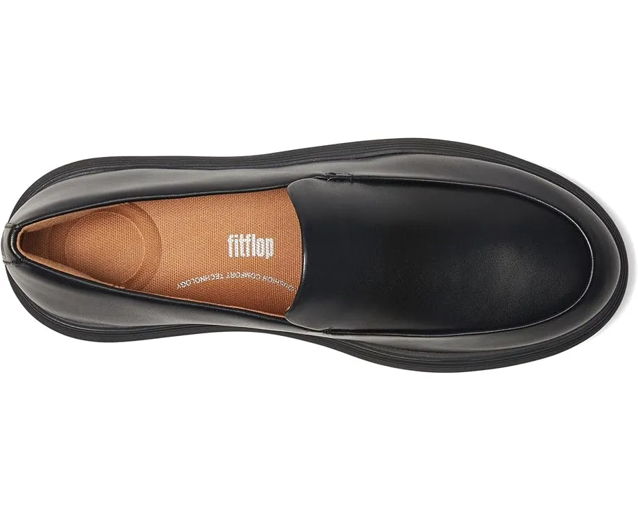 FitFlop Мокасины Iq-comff из кожи с анатомической стелькой и клиновидным каблуком