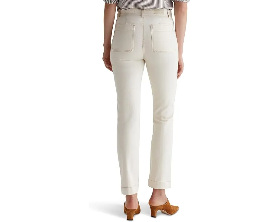 AG Jeans джинсы Lila Utility Mid-Rise Straight в цвете White Oat