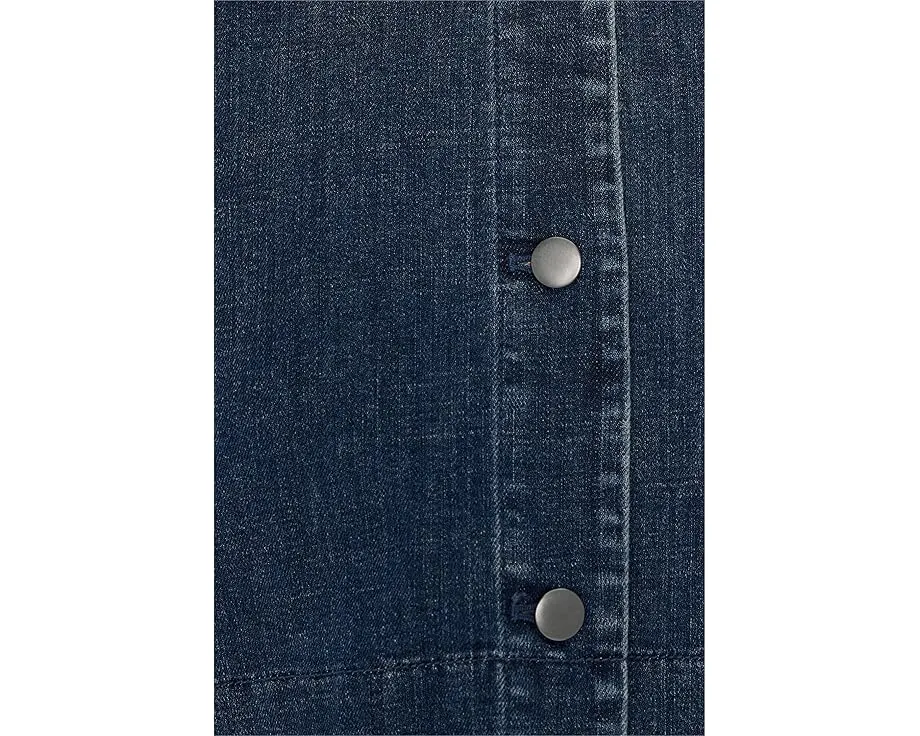 Eileen Fisher Джинсовая куртка с классическим воротником из хлопка со стрейчем