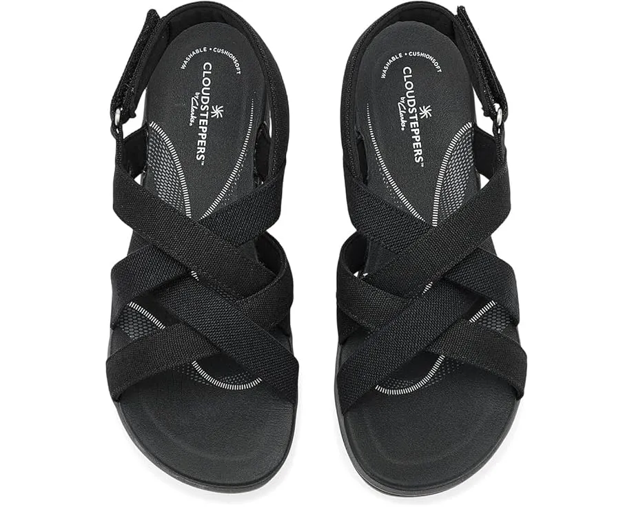 Сандалии Clarks Breezerae Ana с перекрестными ремнями и регулируемым задним ремешком