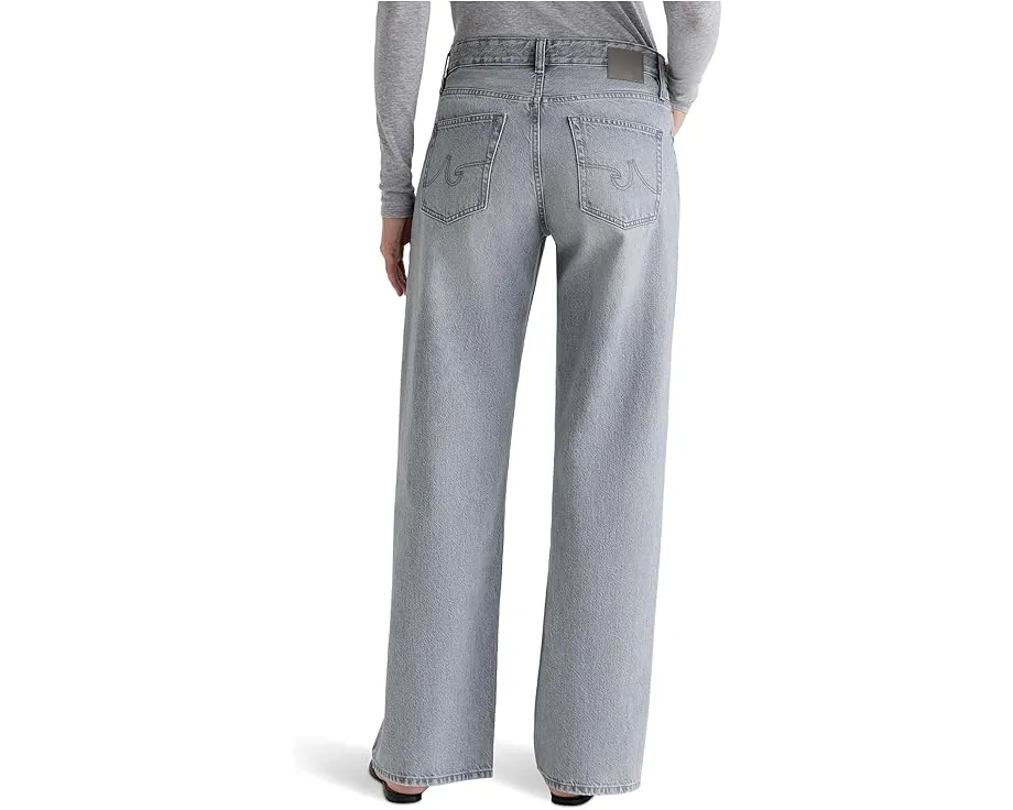 Джинсы AG Jeans Adria с низкой посадкой и широкими штанинами в светлой стирке