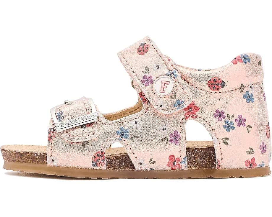 Детские сандалии Naturino Falcotto Bea с кожаным верхом и дизайном в виде сердечек