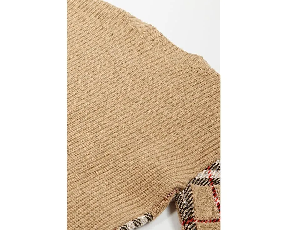 Свитер Burberry Kids Patrick Check из шерсти с клетчатым узором