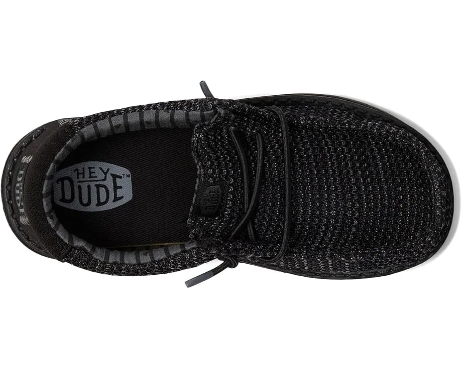 Детские слипоны Hey Dude Wally Stretch Sox с эластичными шнурками