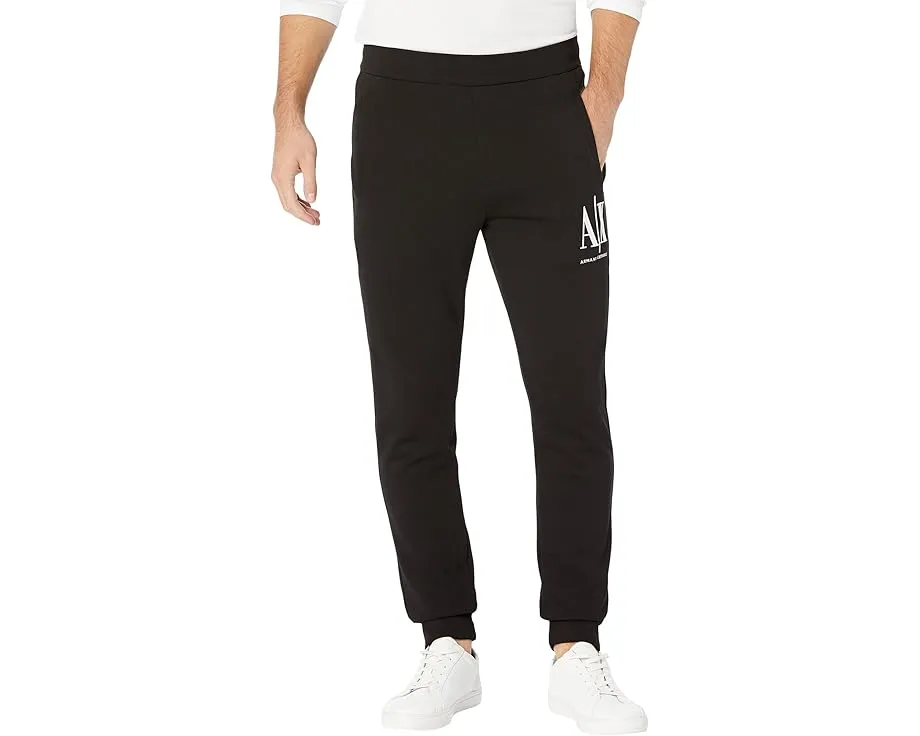 Брюки Armani Exchange Icon Cotton с вышитым логотипом и эластичным поясом